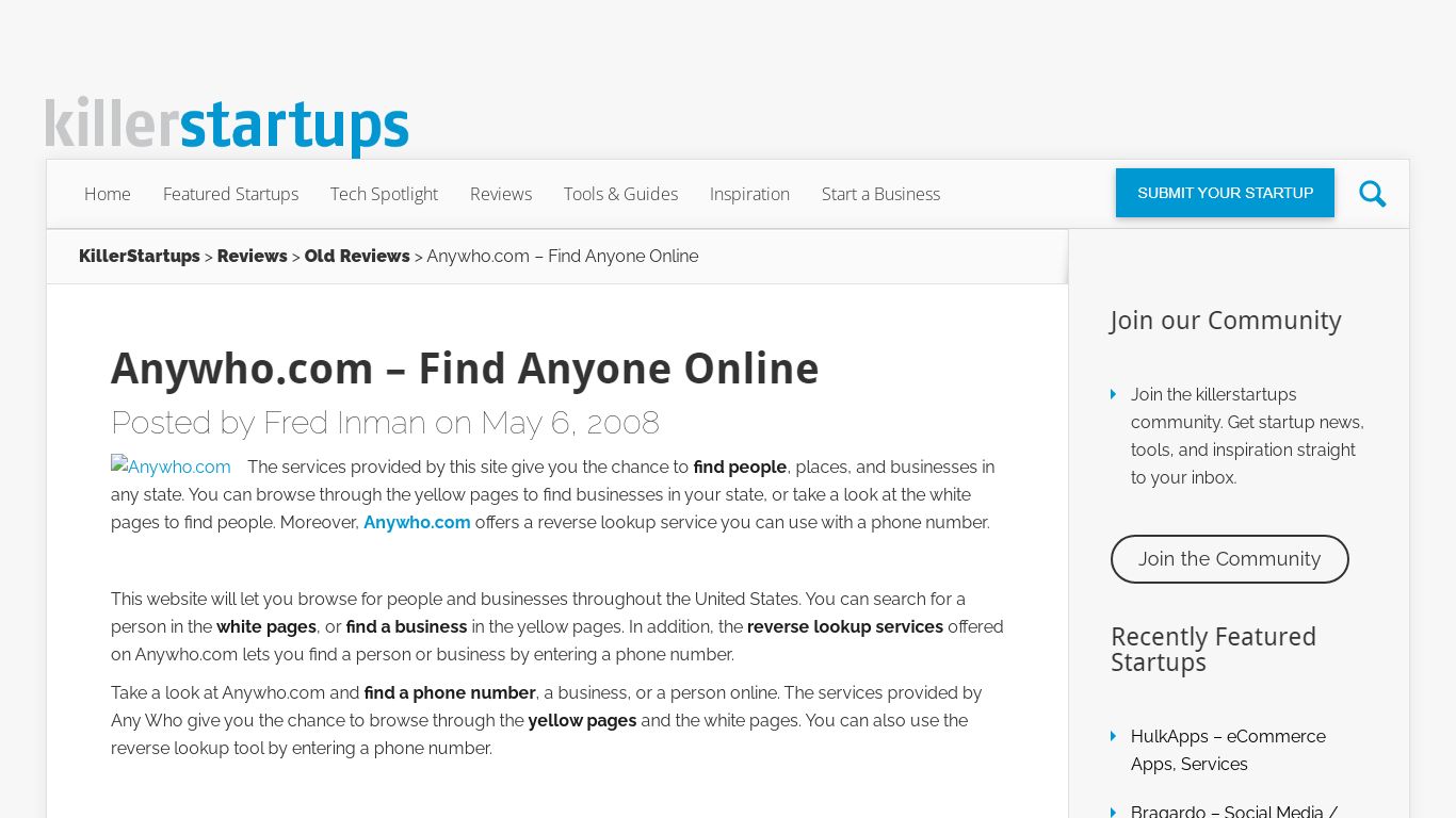 Anywho.com - Find Anyone Online | Visit anywhocom