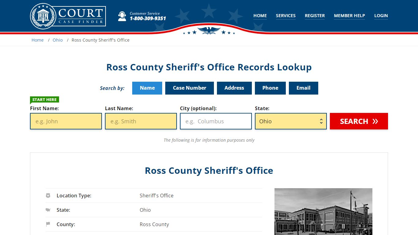 Ross County Sheriff’s Office | Chillicothe, OH Public Records