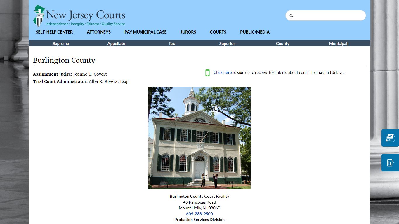 Burlington County - New Jersey Superior Court