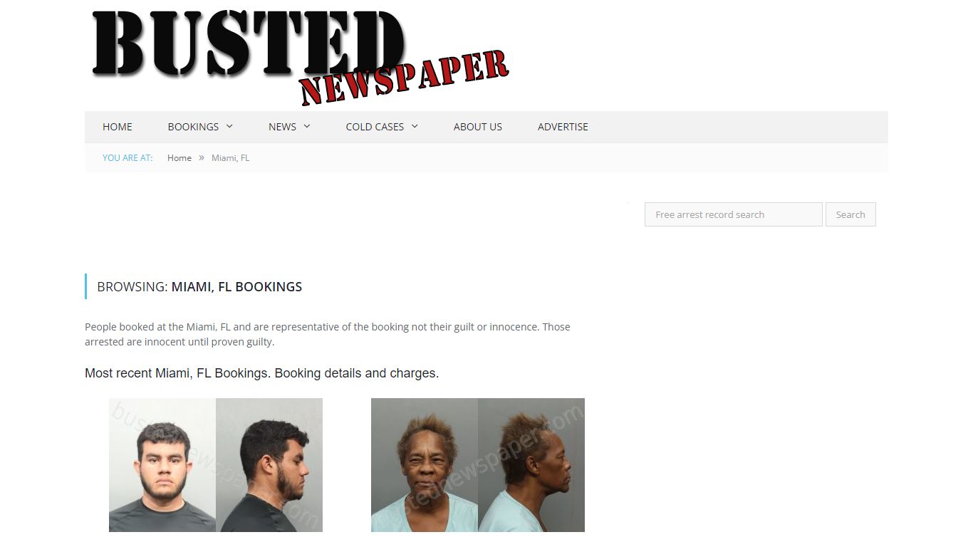 Miami, FL Mugshots - BUSTEDNEWSPAPER.COM